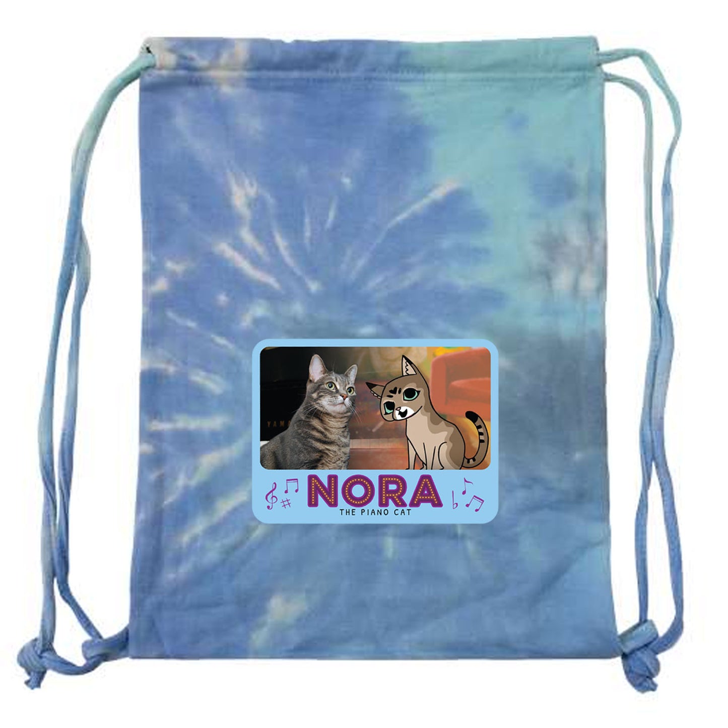 NORA TOGETHER - Tie-Dyed Drawstring Bag